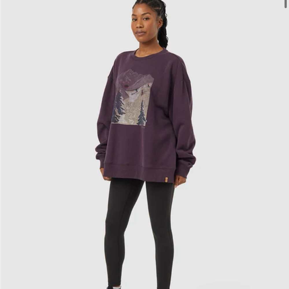 Tentree oversized treefleece crew